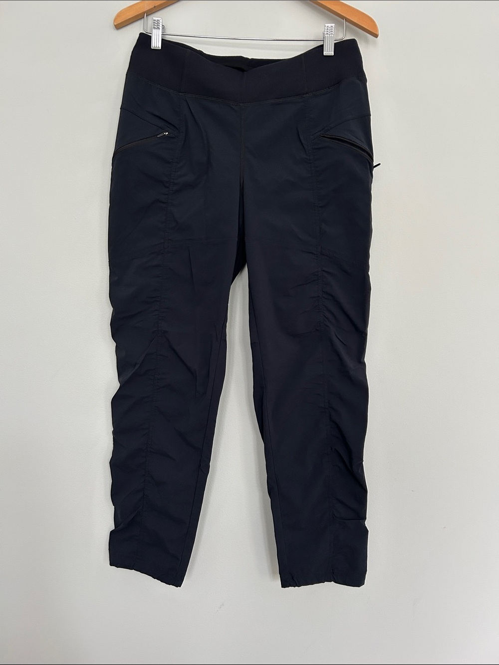 Prana Black Active Pants with Zip Pockets